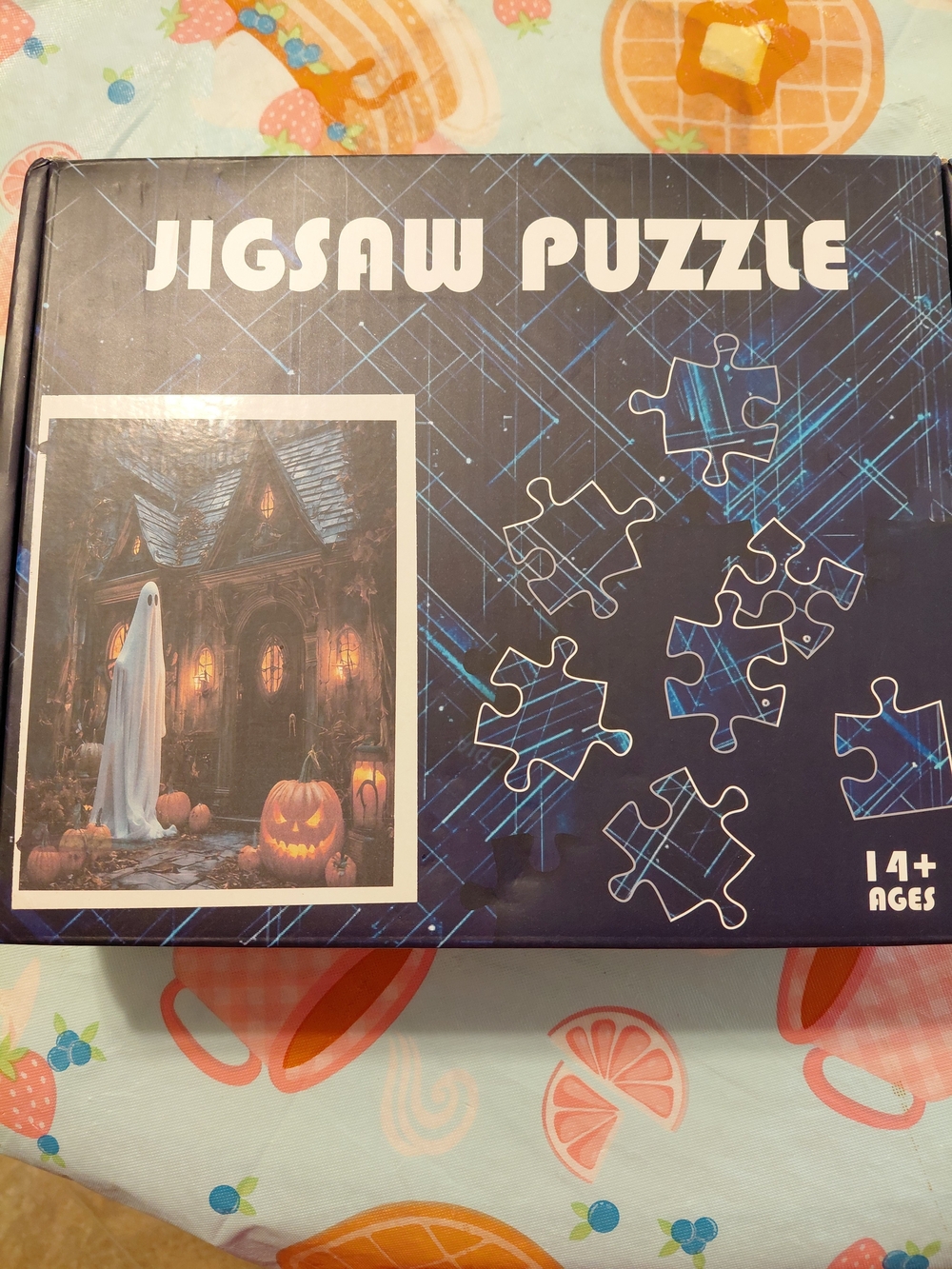 Jigsaw Puzzle - Blue Halloween Ghost Scene 500 Pieces New